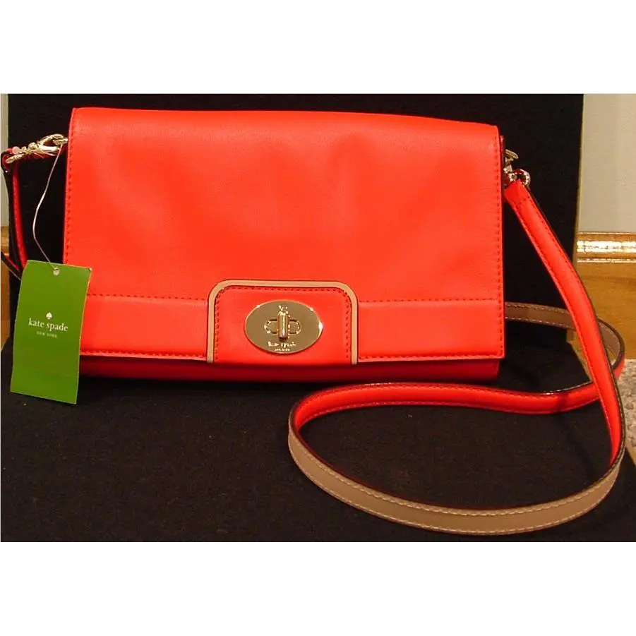 Kate Spade Leather Juliana Hampton Road Cross Body Bag WKRU1881