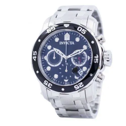 Invicta Pro Diver Chronograph 200M INV0069 Men`s Stainless Steel Bracelet Watch