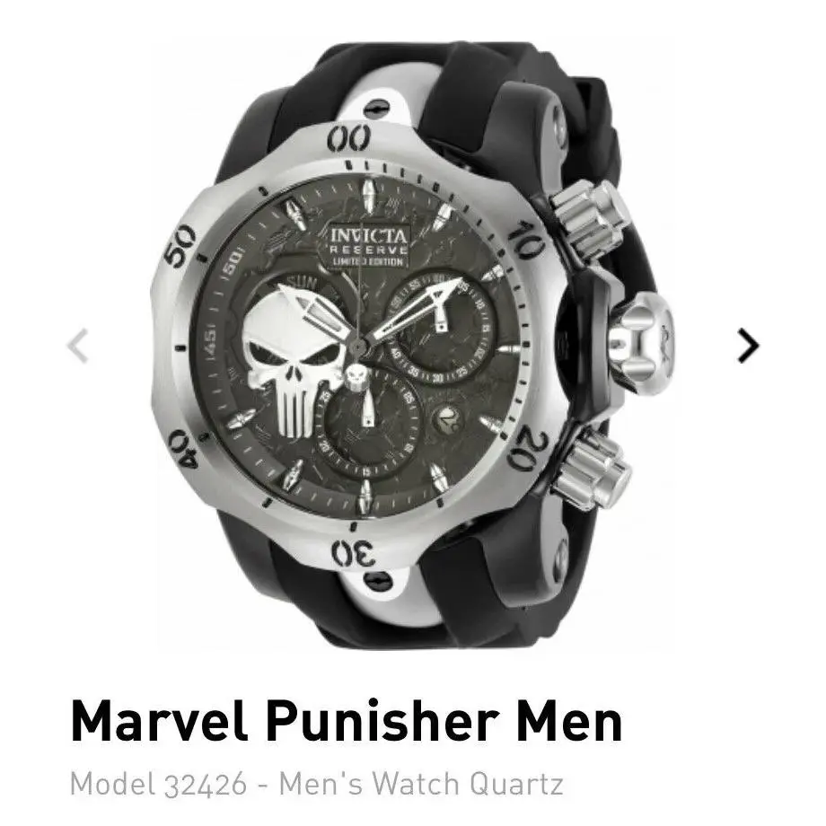 Invicta Marvel Punisher Model 32426 Mens Watch 53.7MM Limited Edition 2/3000