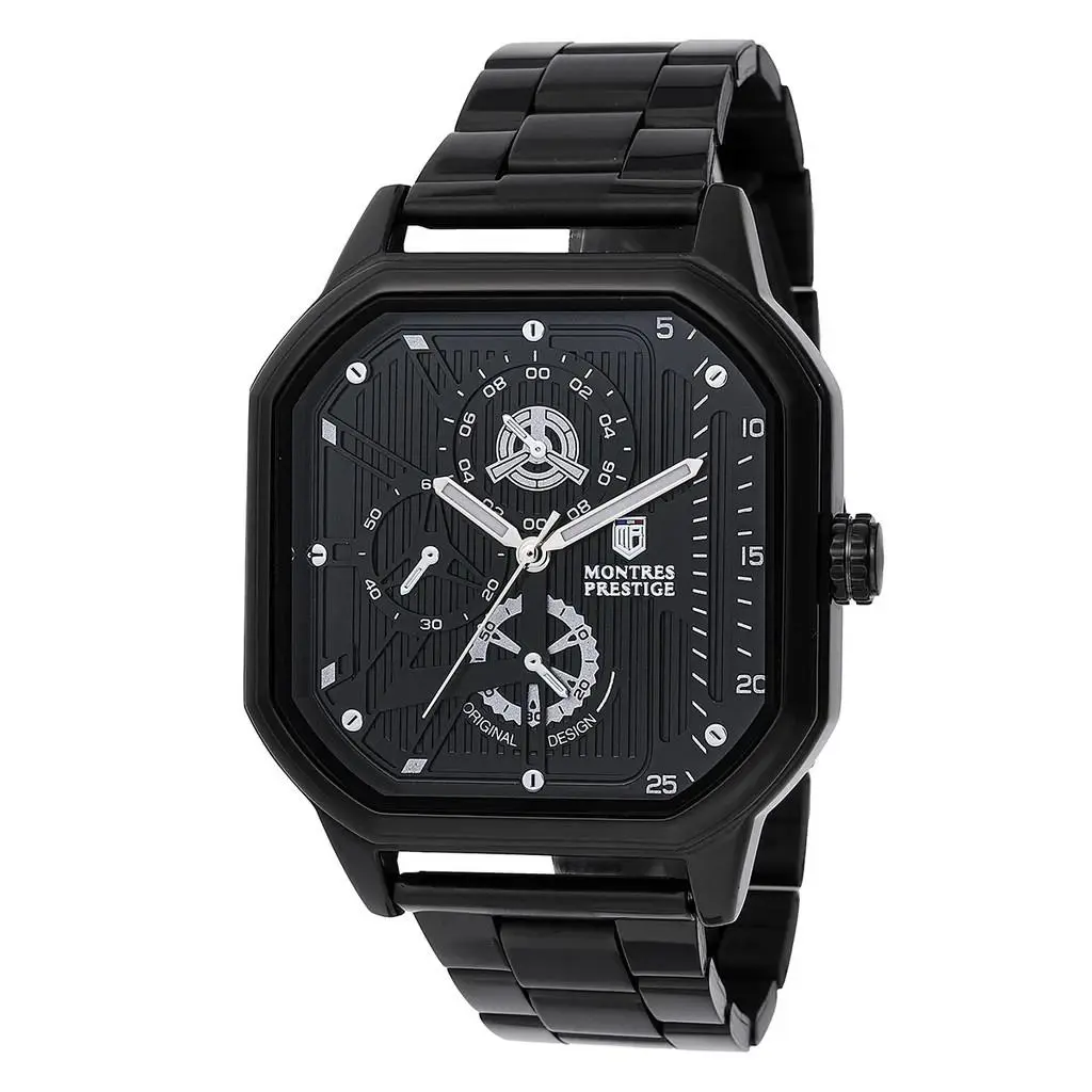Montres Prestige X  Black Textured Dial Men’s Watch 42mm MPW-0102 by Invicta