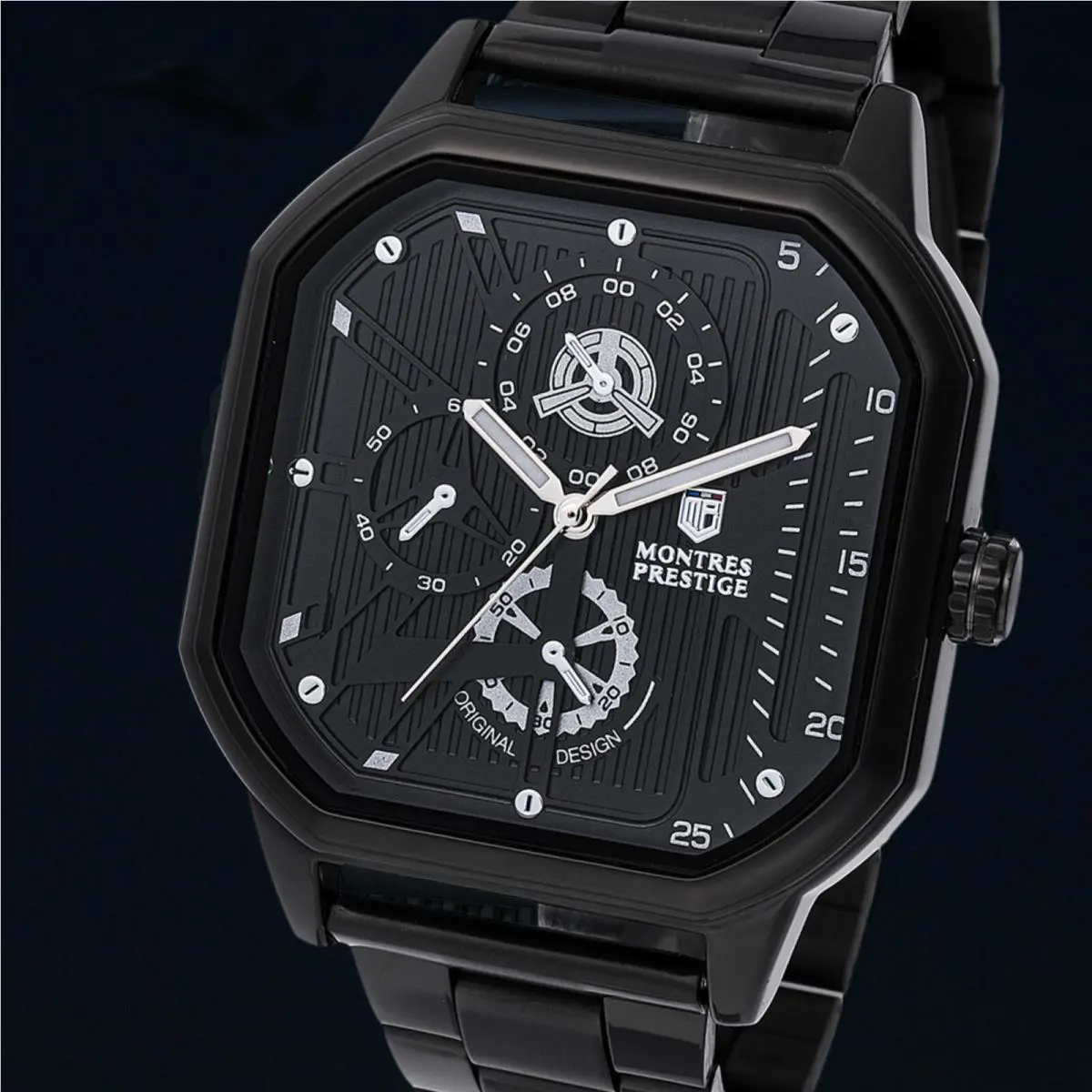 Invicta X Montres Prestige Men`s Black Watch 42mm MPW-0102 with Free Bracelet Gi