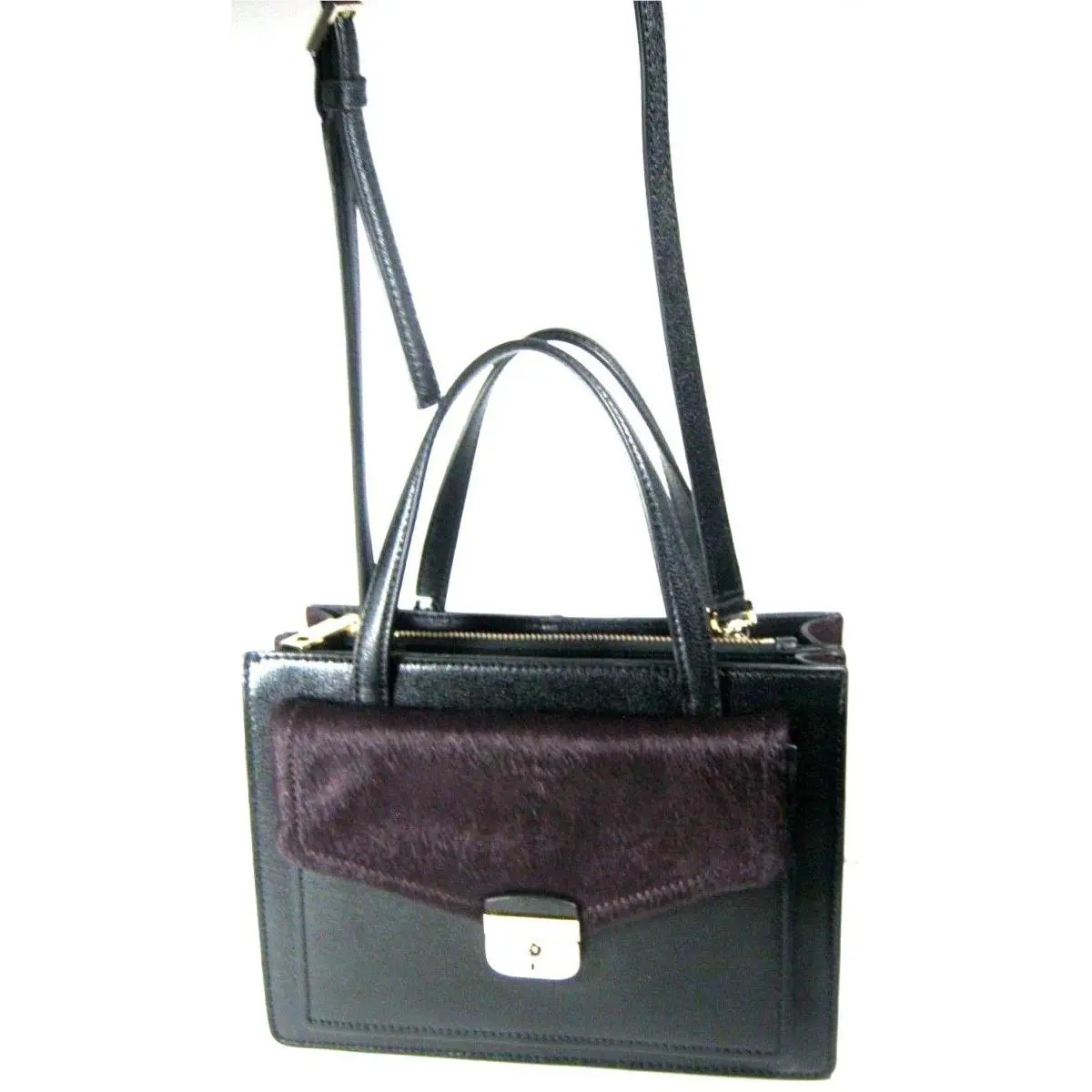 Kate Spade Black Leather Zarinah Hyde Place Small Satchel Shoulder Bag