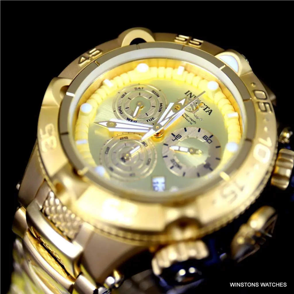 Invicta Subaqua Noma V Gold Plated Stainless Steel Chronograph 50mm Watch