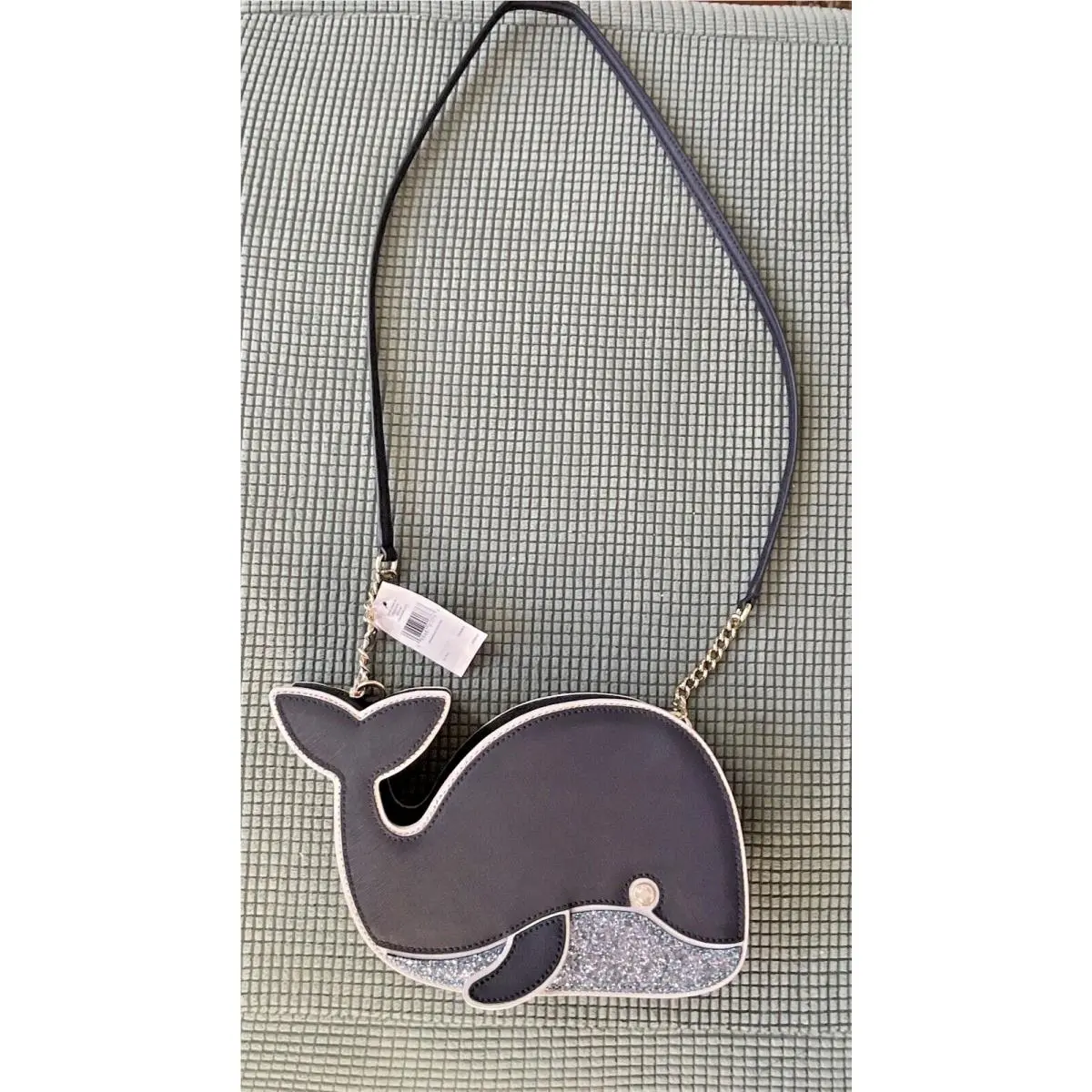 Kate Spade Whale Crossbody Purse Off We Go 12-5-16 Navy Blue Hard to Find