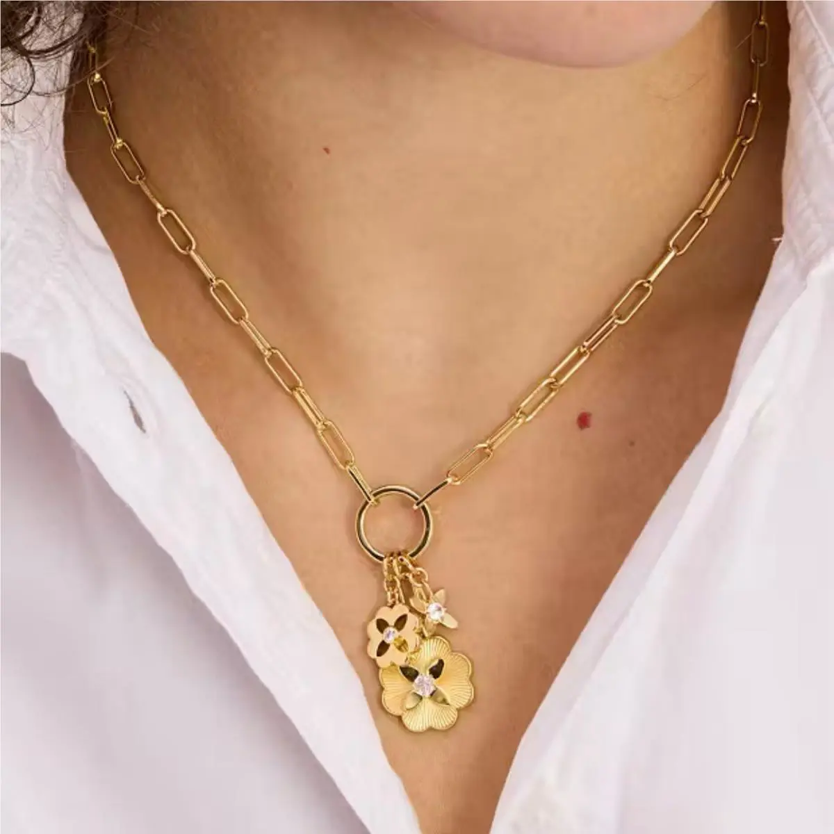 Kate Spade Women’s Heritage Bloom Charm Necklace