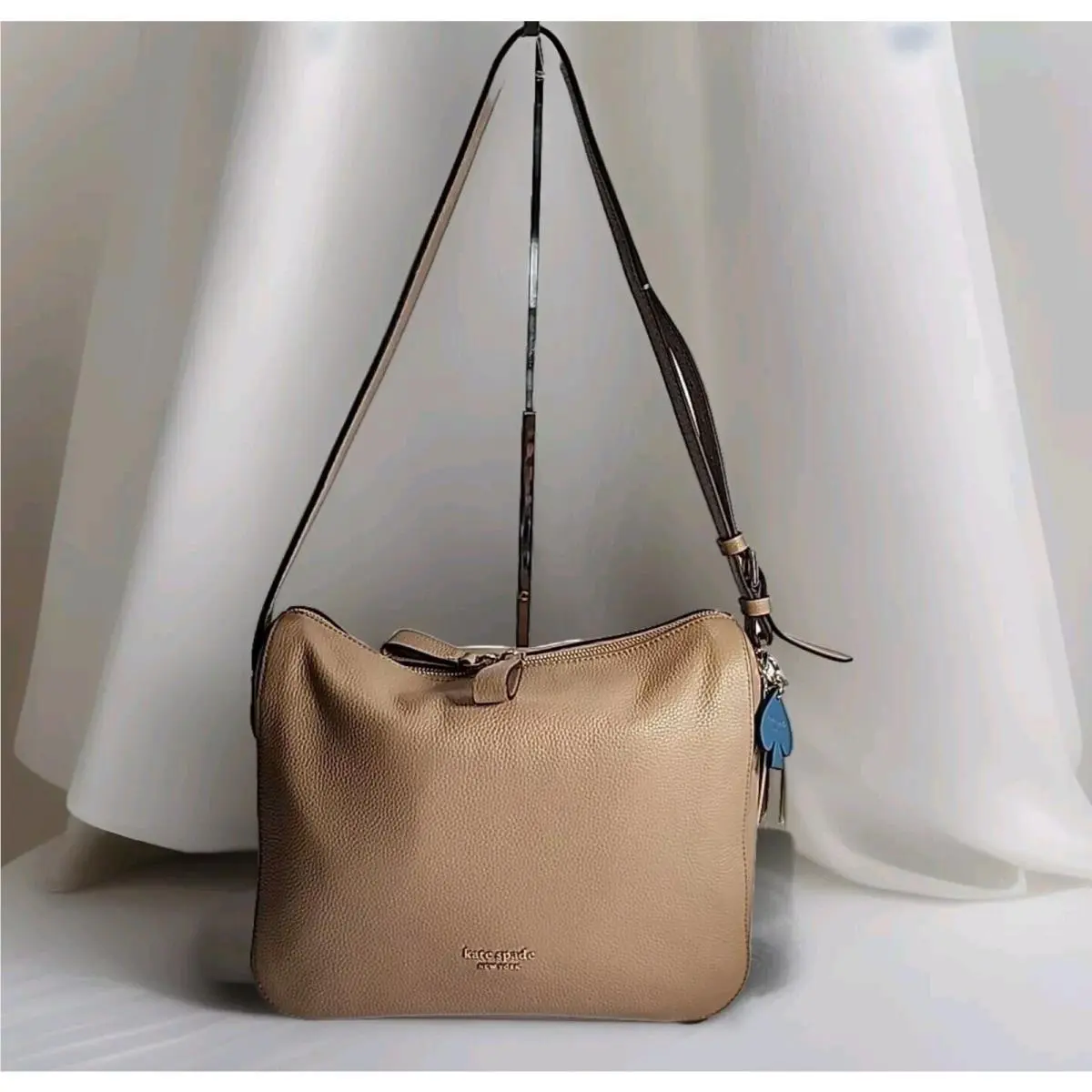 New Kate Spade Anyday Medium Shoulder Bag - Pebble Raw Pecan