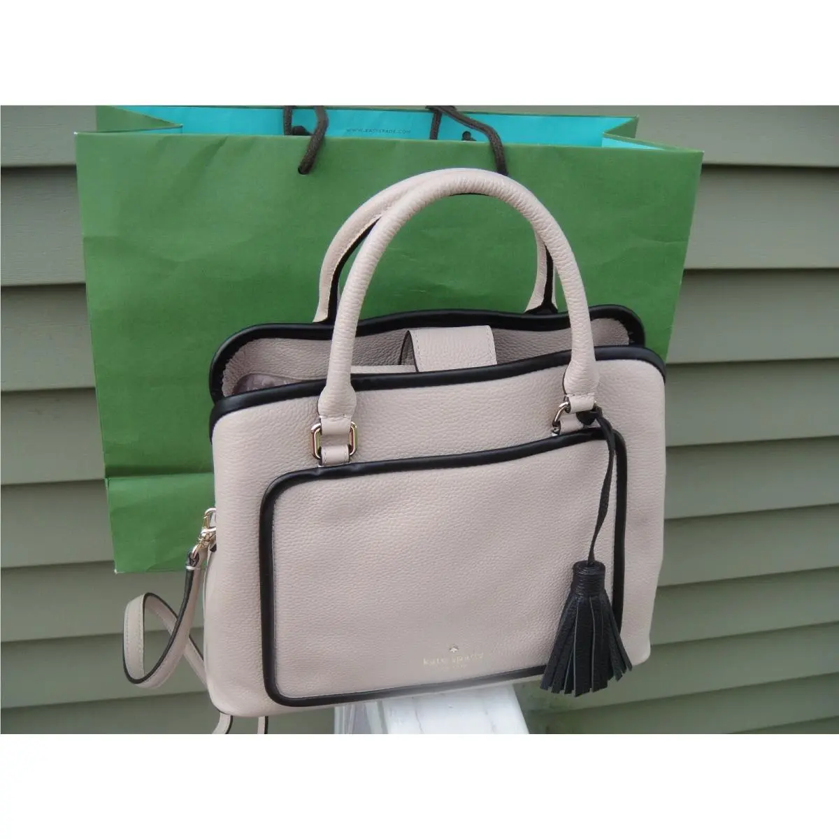 New Kate Spade Evangelie Rose Cloud Soft Leather Satchel Bag.$379.00.100%Auth