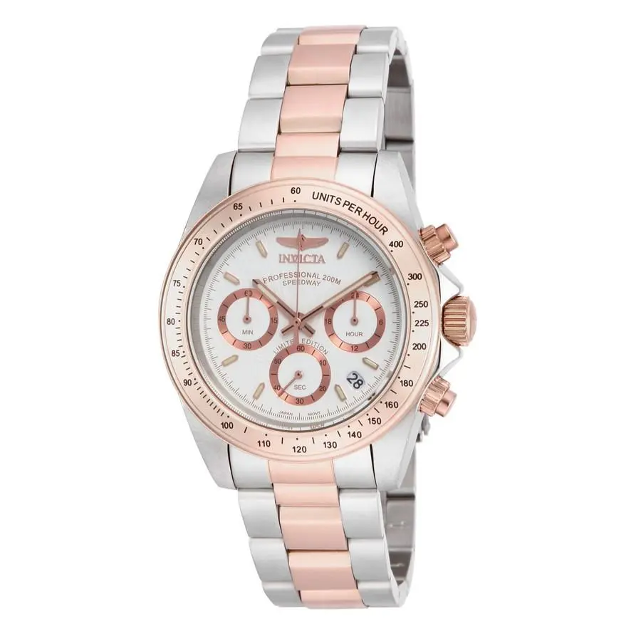 Speedway Chronograph Quartz White Dial Men`s Watch ILE6932A by Invicta