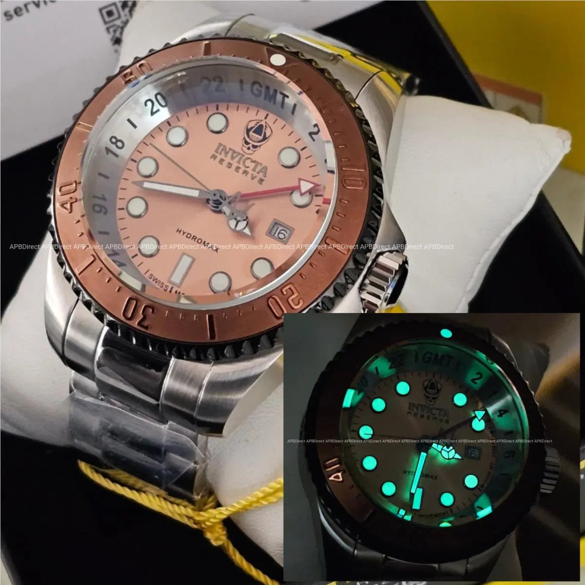 Invicta Subaqua Noma Iii Gmt Textured Dial Hydroplated Swiss 515.24h Mens Watch