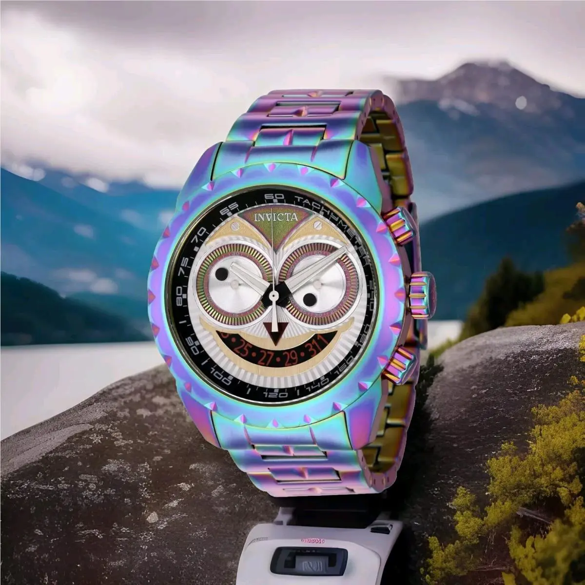 Men’s Invicta Specialty Model Watch Adult Quartz Iridescent Rainbow 43215 US