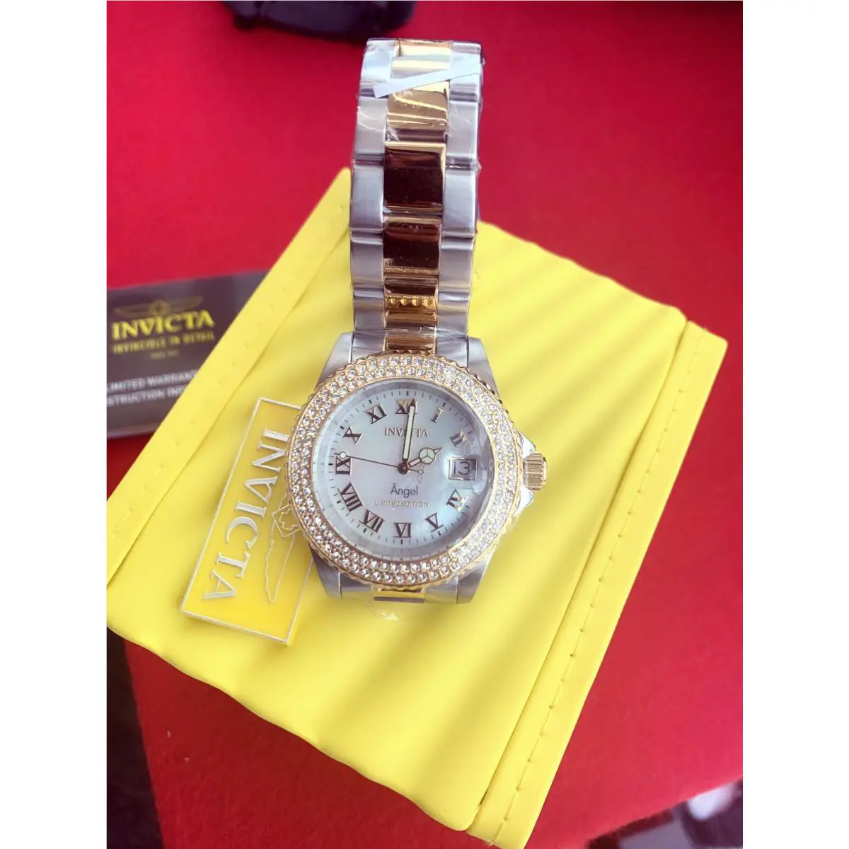 Invicta Women`s 21140 Angel Collection T Tone Stainless Steel Watch