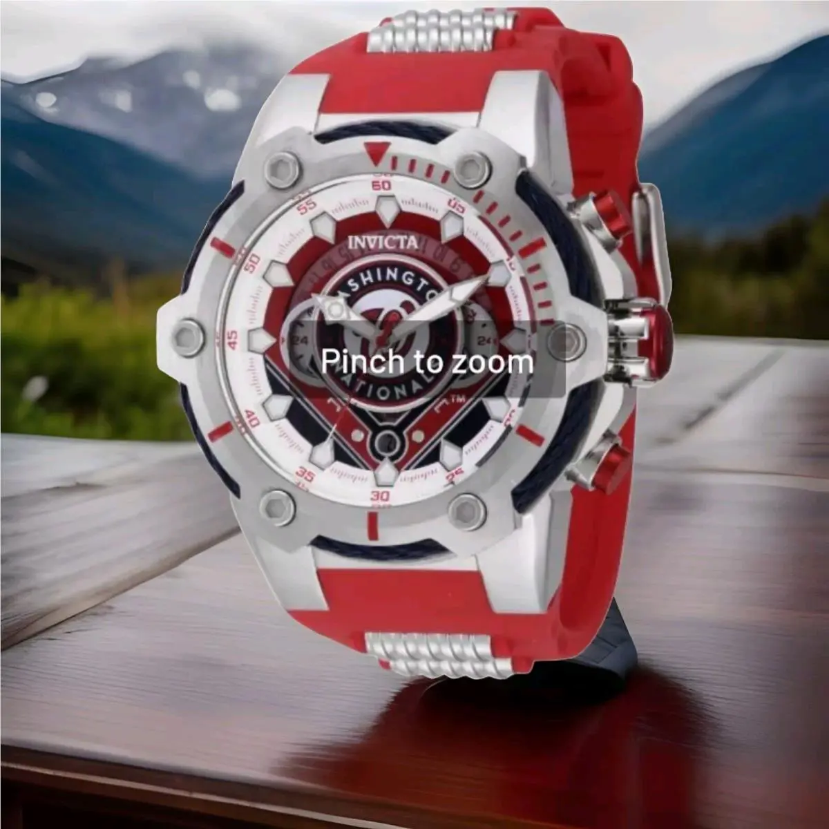 Invicta Mlb Washington Nationals Men Model 43508 Men`s Watch Quartz