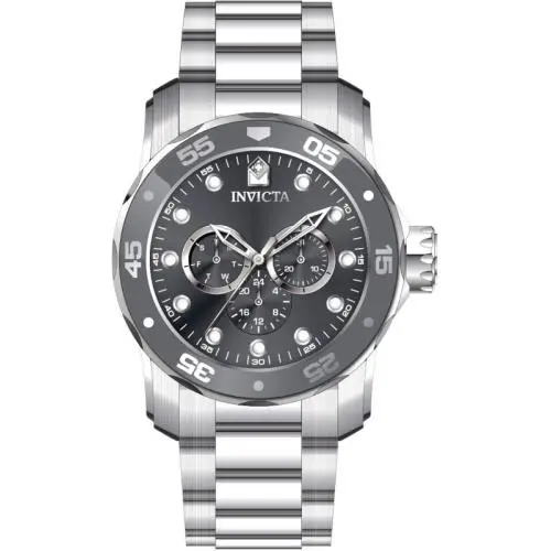 Invicta Men 48mm Pro Diver Scuba Chronograph Blue Dial 18k Grey/silver SS Watch
