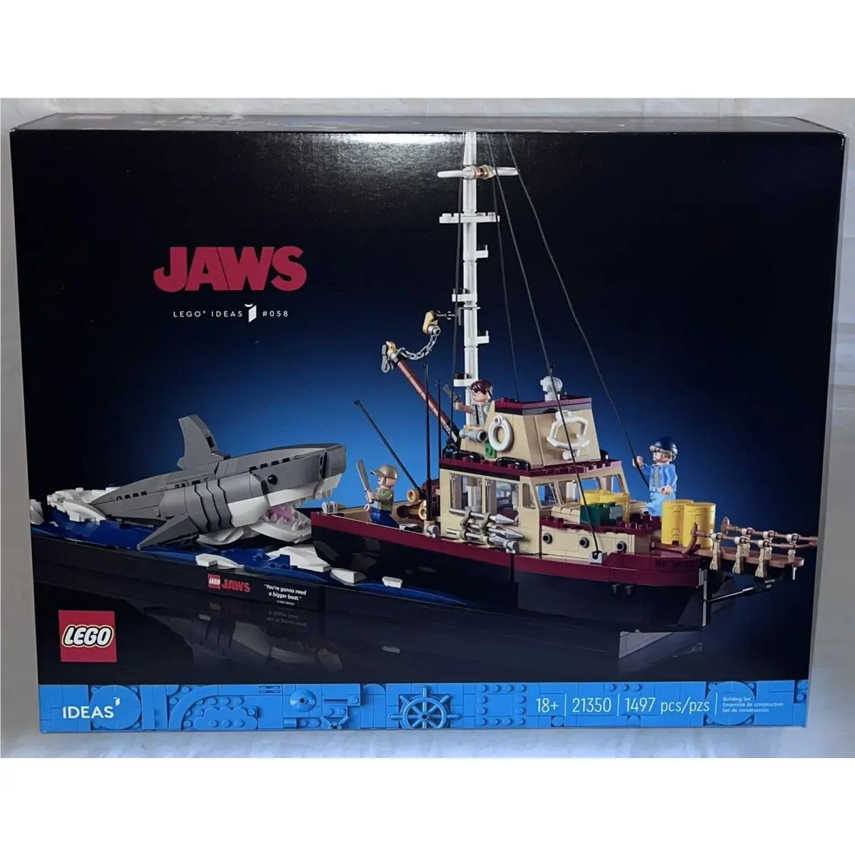 Lego Ideas Jaws Building Set 21350 - 1497 Pieces - 18+
