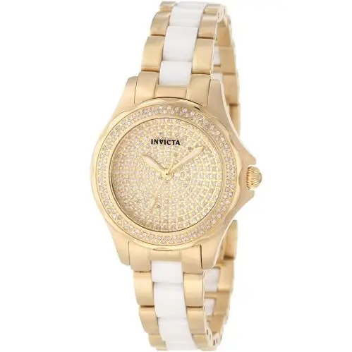 Invicta Angel 1783 Women`s Classic Diamond Dial Ceramic Stainless Steel Watch