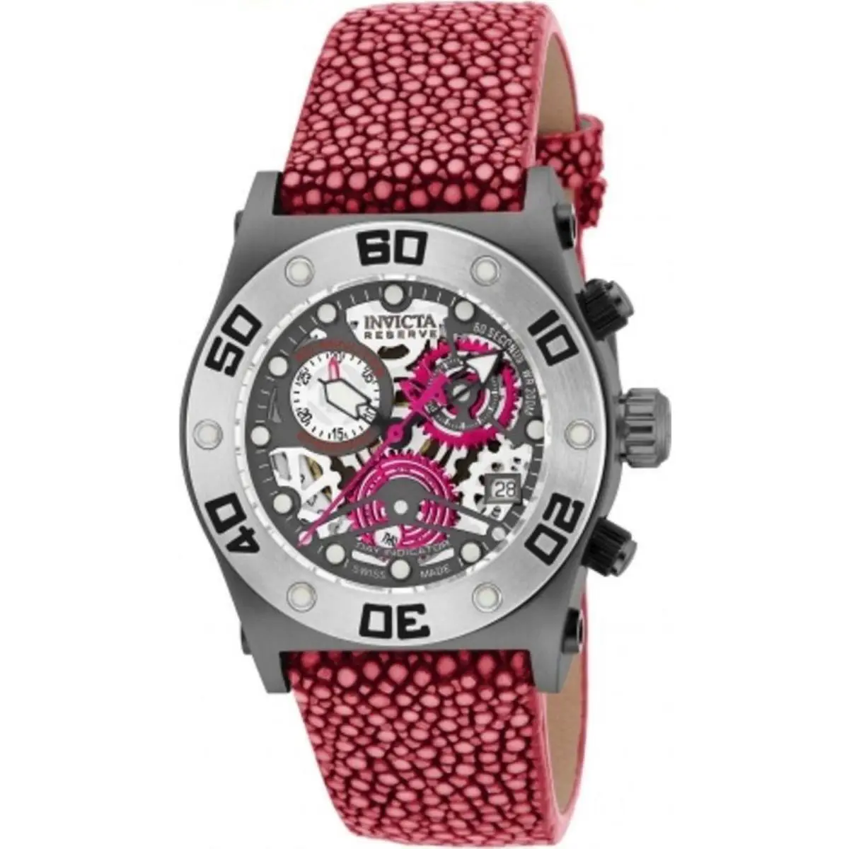 Invicta Reserve 17676 Speedway Swiss Made Chronograph Stingray Band Womens Watch