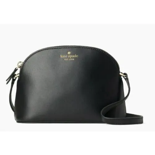 New W Tags Black Kate Spade Kali Small Dome Leather Crossbody Purse