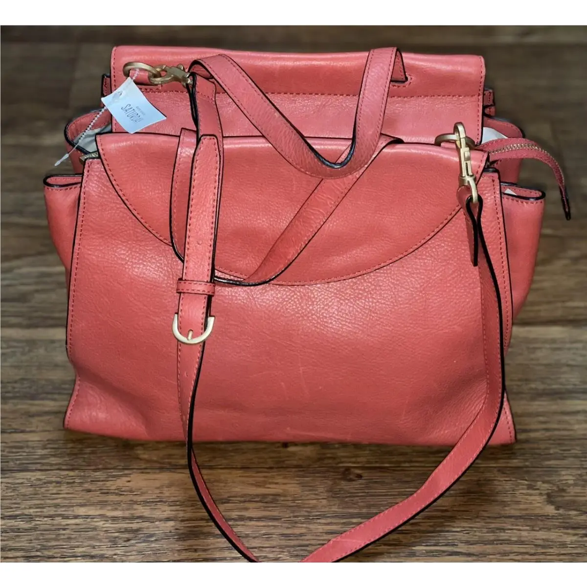 Kate Spade Saturday The A Satchel / Pink Leather Pebbled Hand Bag