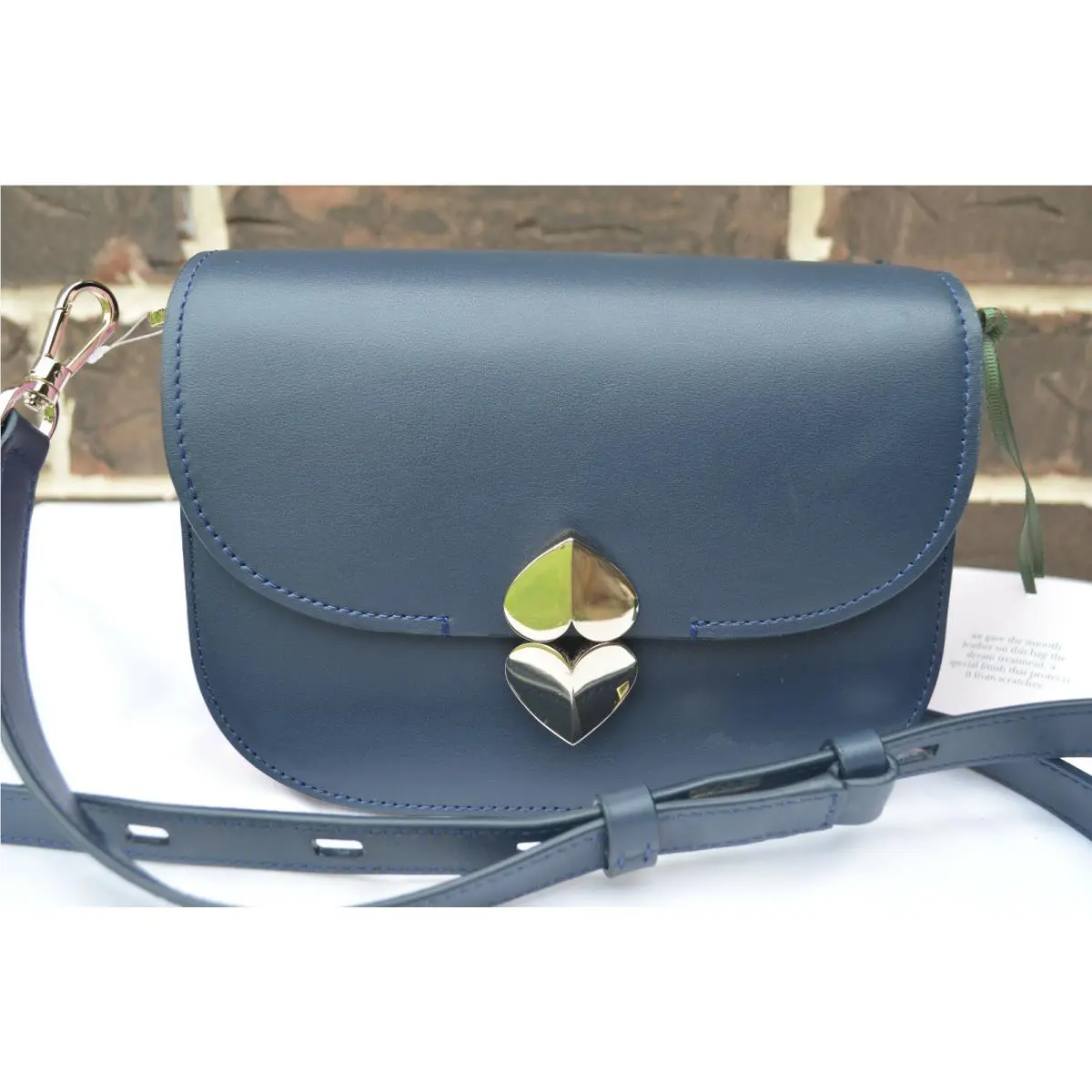 Kate Spade Lula Small Saddle Crossbody Bag Blazer Blue Pink Purple
