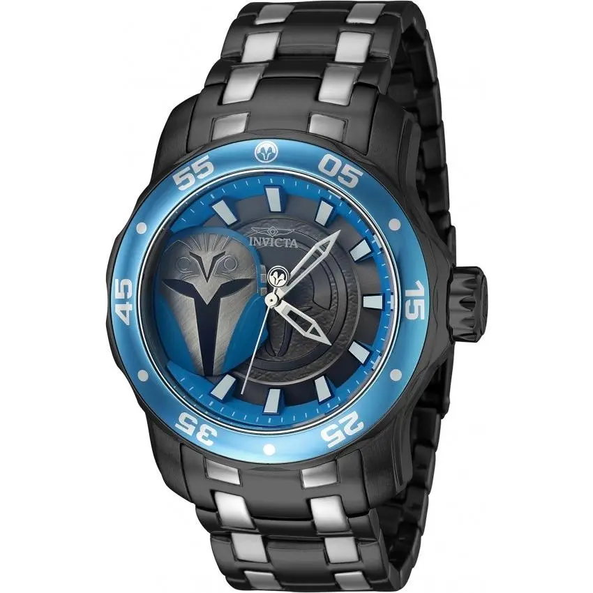 Invicta Star Wars Bo Katan Men`s Watch - 48mm Steel Gunmetal 41379