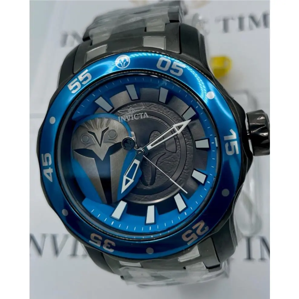 Invicta Star Wars Bo Katan Men`s Watch - 48mm Steel Gunmetal 41379 003/1977
