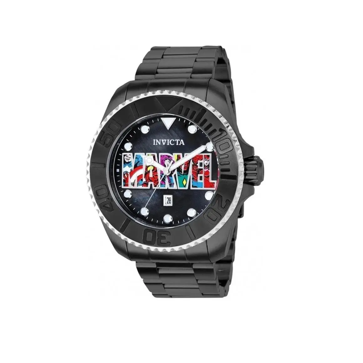 Marvel Logo Men`s 50mm Limited Collectible 36412 Quartz 4/4000 by Invicta
