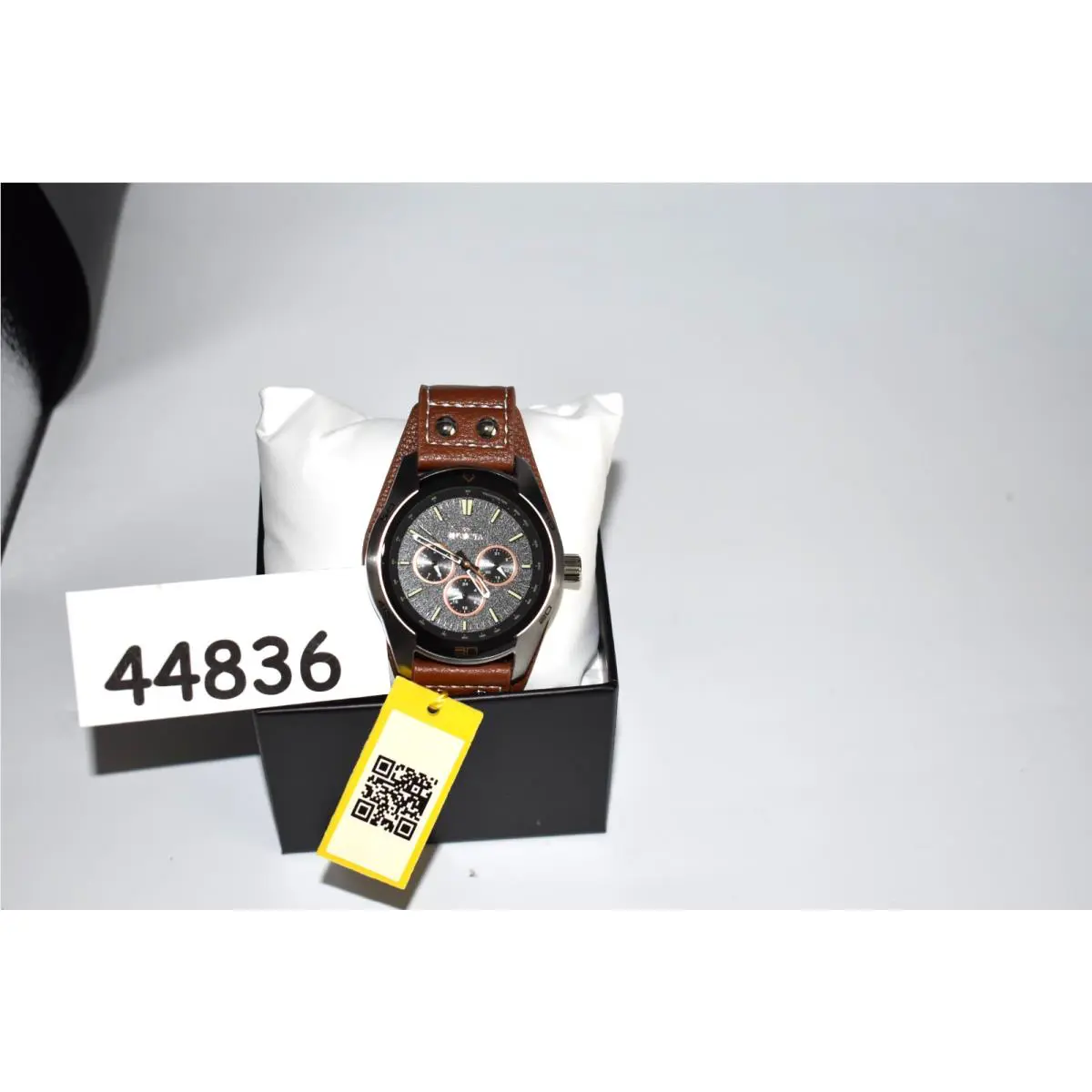 Invicta Specialty Men`s Coachman Multi-function 44mm Leather Watch 44836