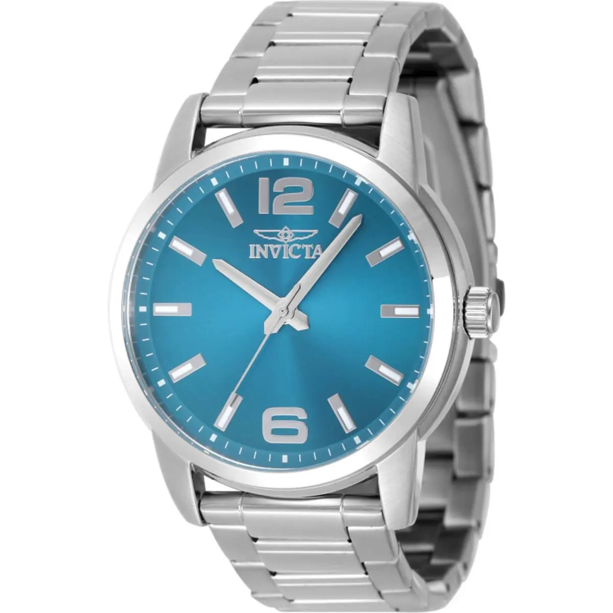 Invicta Men`s Watch Celestial Light Blue Dial Stainless Steel Bracelet 48495