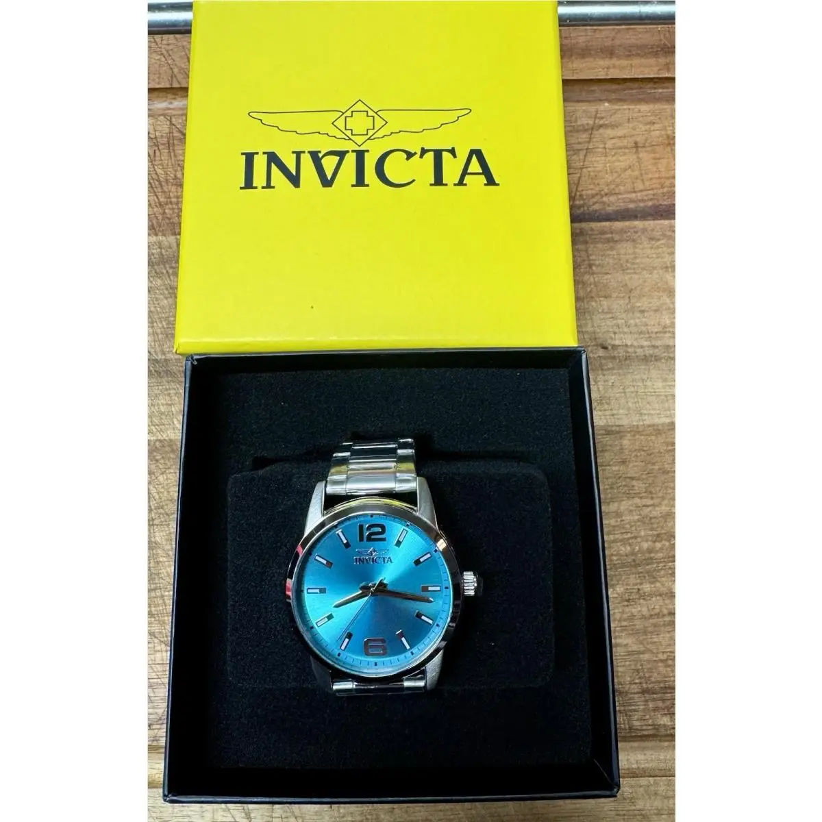 48495 - Invicta Celestial Men`s Watch - 43mm Stainless Band Sky Blue Dial - Dial: Blue, Band: Silver, Bezel: Silver