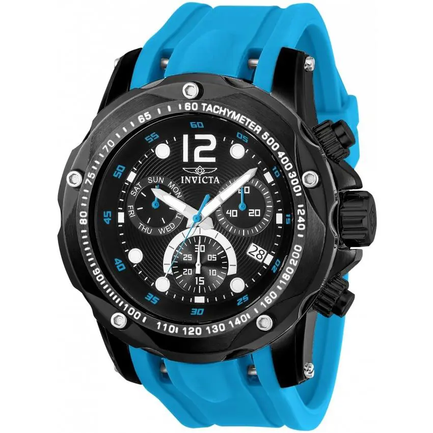Invicta Speedway Men`s Electric Blue 51mm Swiss Chronograph Watch 20075 Rare