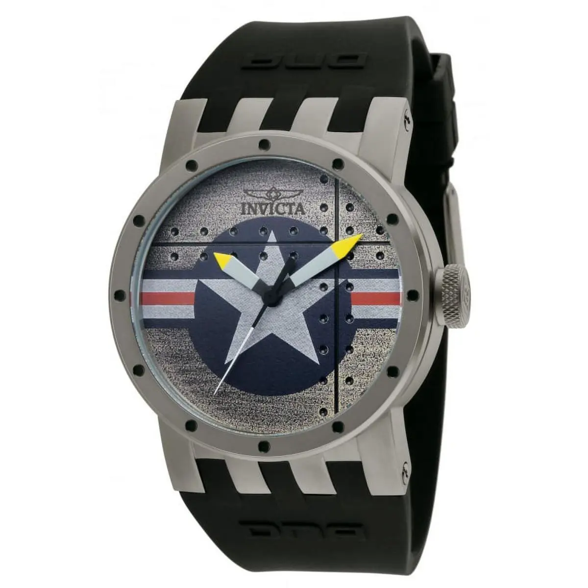 Invicta Men`s 11649 Dna Quartz 3 Hand Silver Dial Watch