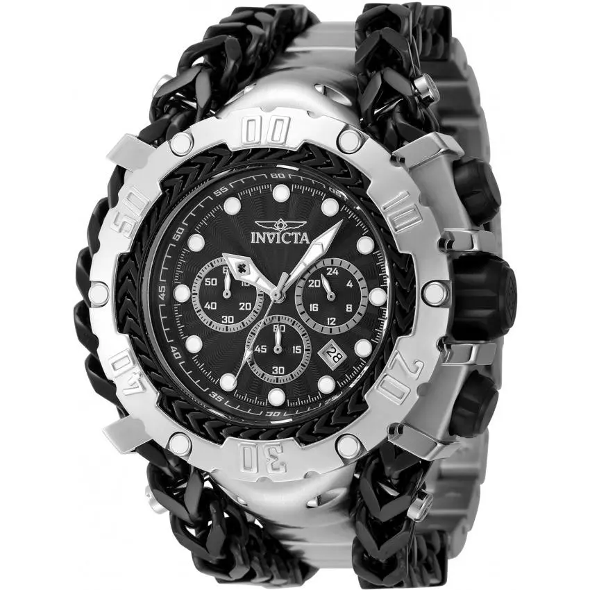 Gladiator Chronograph Gmt Quartz Black Dial Men`s Watch 48185 by Invicta