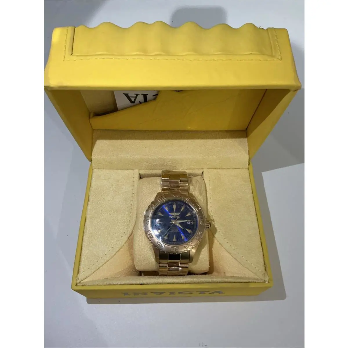 Invicta Men`s Automatic Gold Stainless Steel Wristwatch 200m Model 2305 M2
