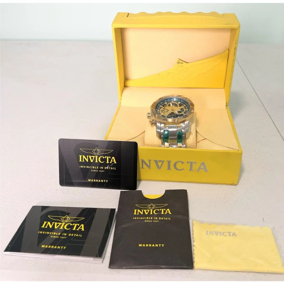 Invicta Watch 22762 Prodiver Scuba Mens 50mm Twotone SS Bracelet Blue Dial - Dial: Blue, Band: Silver
