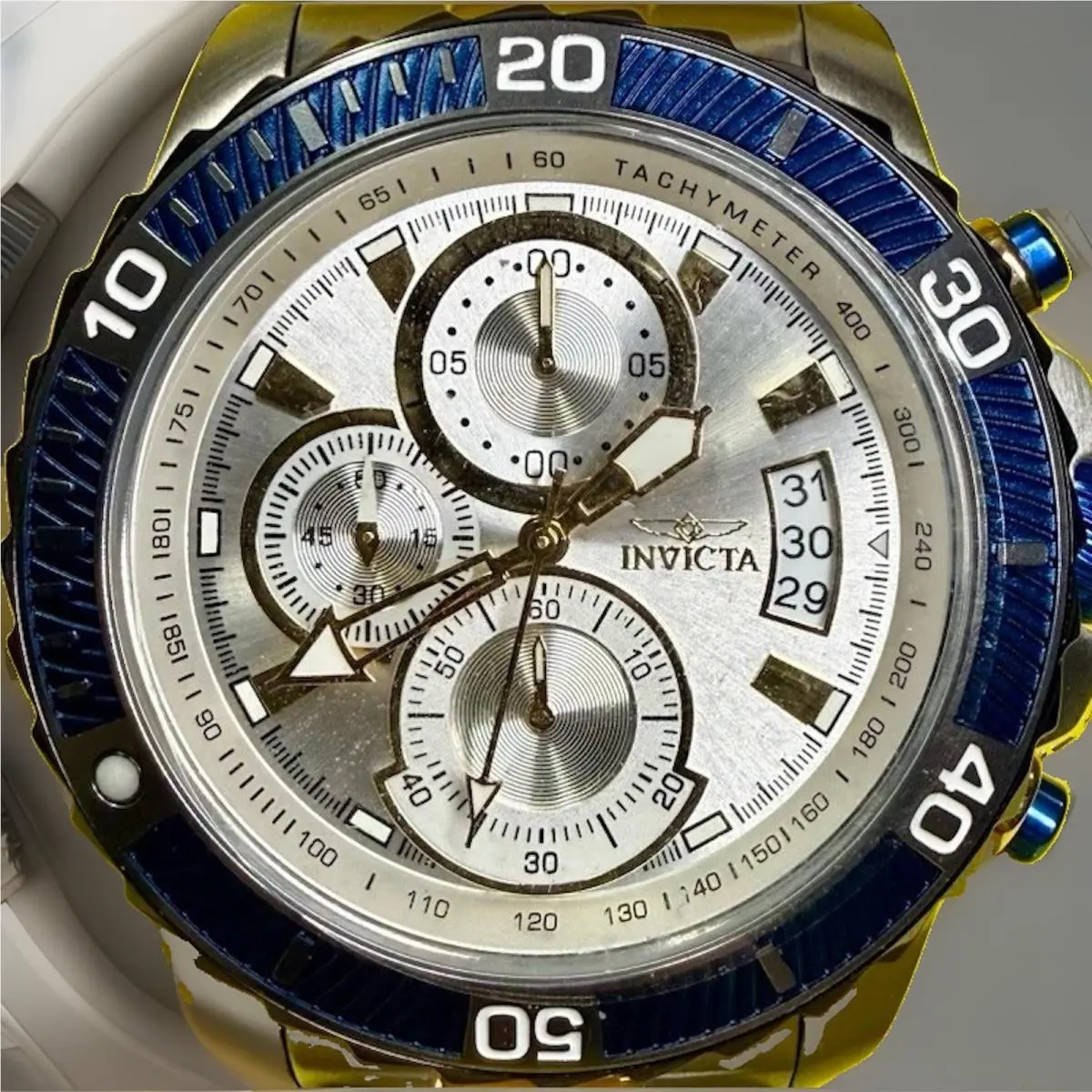 Invicta Pro Diver Scuba 23994 Japan Chronograph Date SS 45mm Unique Mens Watch