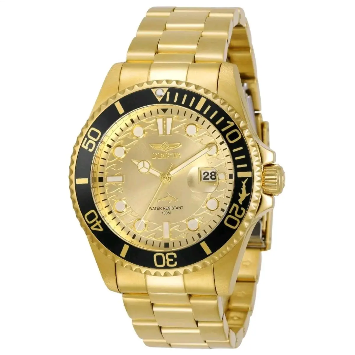30025 Pro Diver Currentwave Men`s 43mm Watch - Gold Tone by Invicta