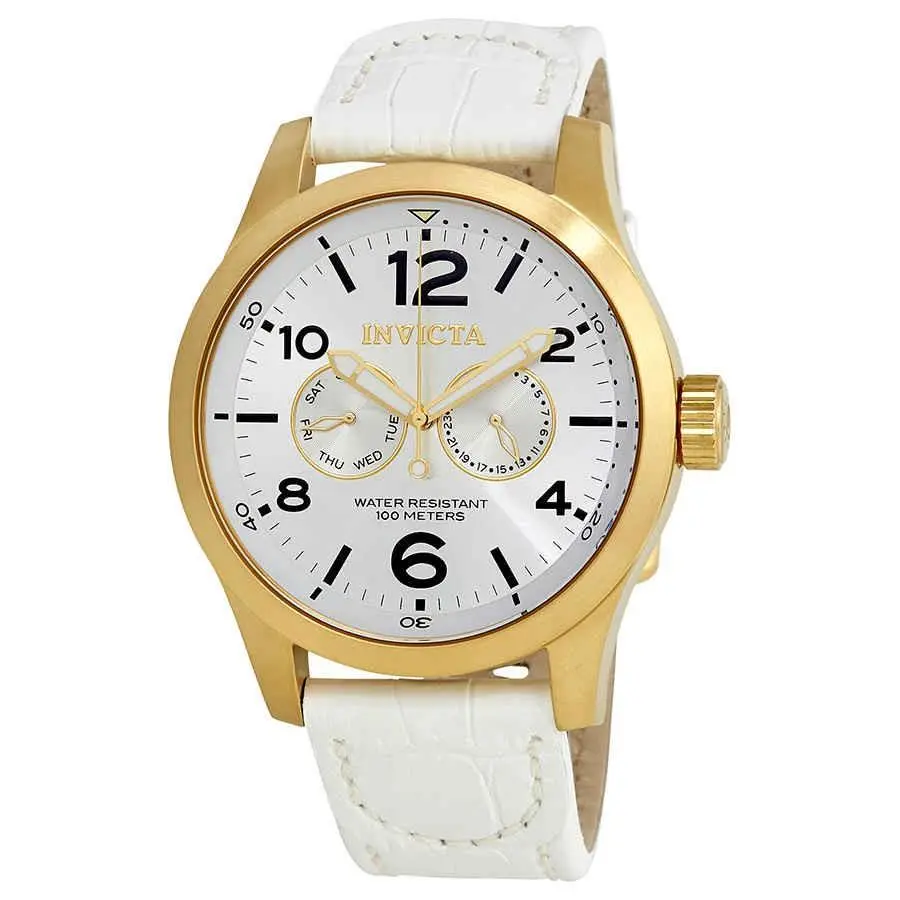 Invicta Specialty Date Day Silver Dial Men`s Watch 12174