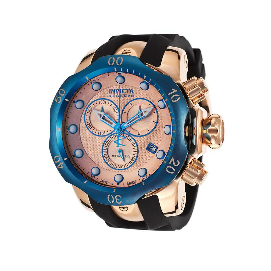 Swiss Made  16153 Reserve Venom Rose Gold-tone Chronograph Men`s Watch by Invicta