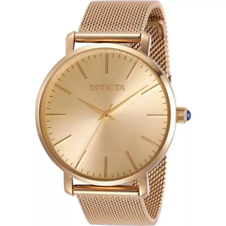 Invicta Women`s 31072 Angel Quartz 3 Hand Rose Gold Stainless Steel Watch