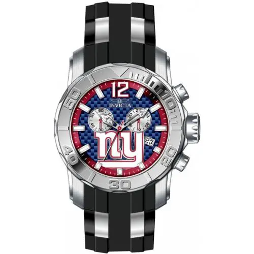 Invicta Nfl 48006 NY York Giants Chronograph Blue Dial Watch Quartz 48MM
