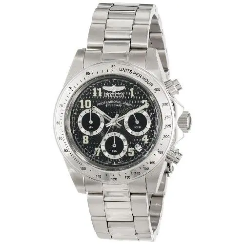 Speedway Chronograph Black Dial Men`s Watch 17025 by Invicta