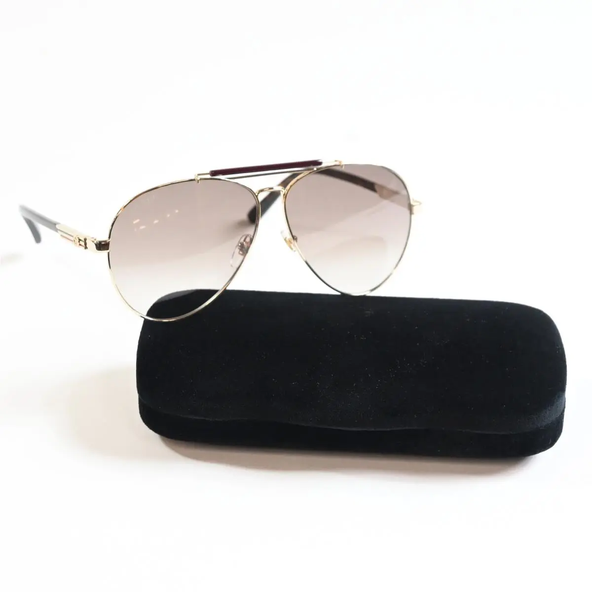 GG1287S 002 Mens Sunglasses Gold/brown 61mm by Gucci