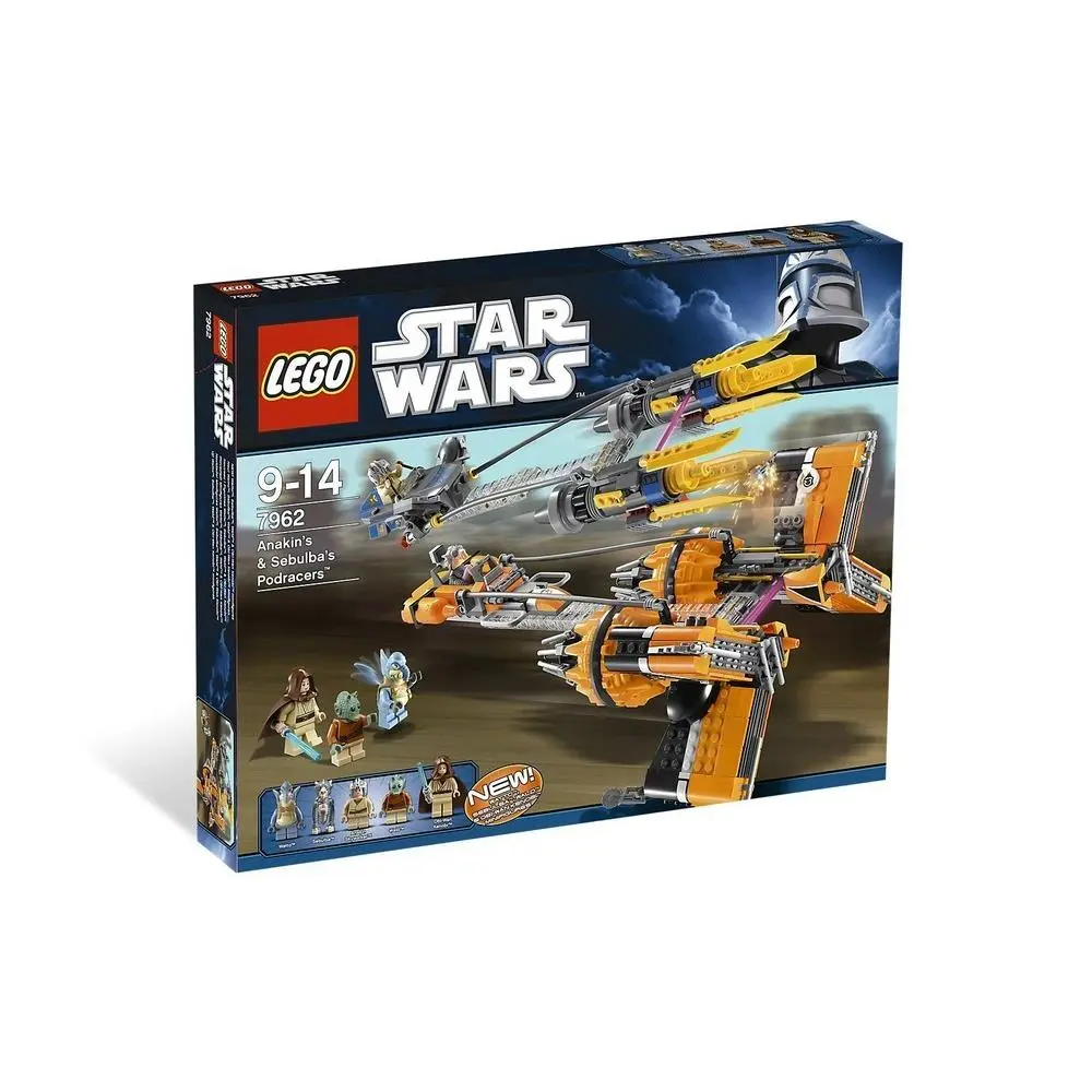 Lego 7962 Star Wars: Anakin Skywalker and Sebulba`s Podracers Retired Set