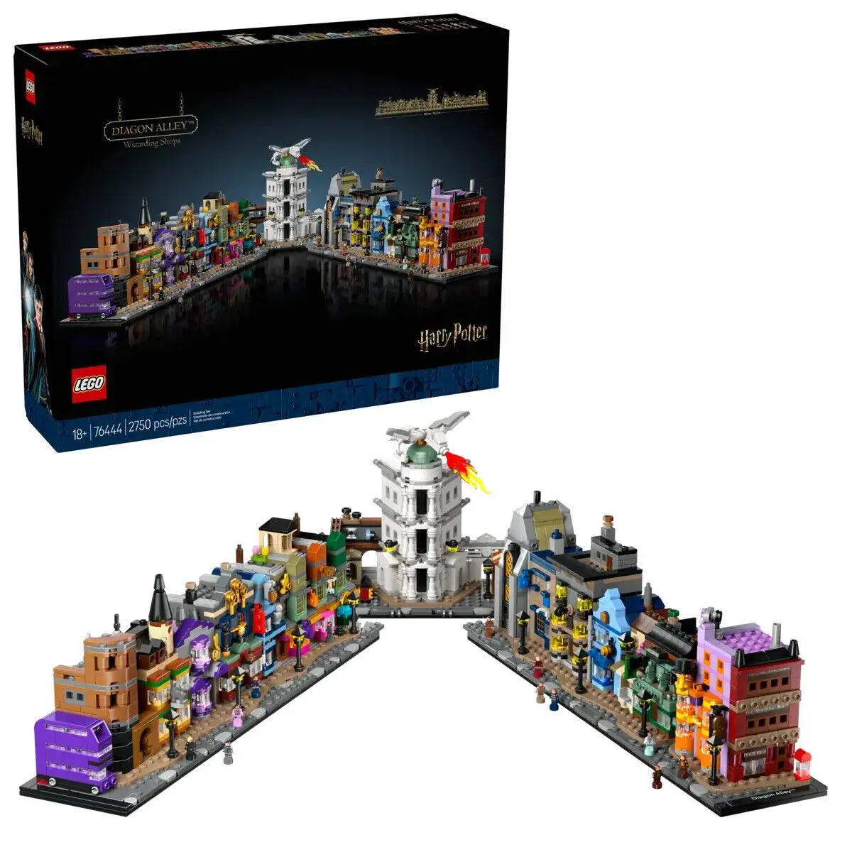 Lego Diagon Alley Wizarding Shops 76444 Harry Potter Minifigure Building Set
