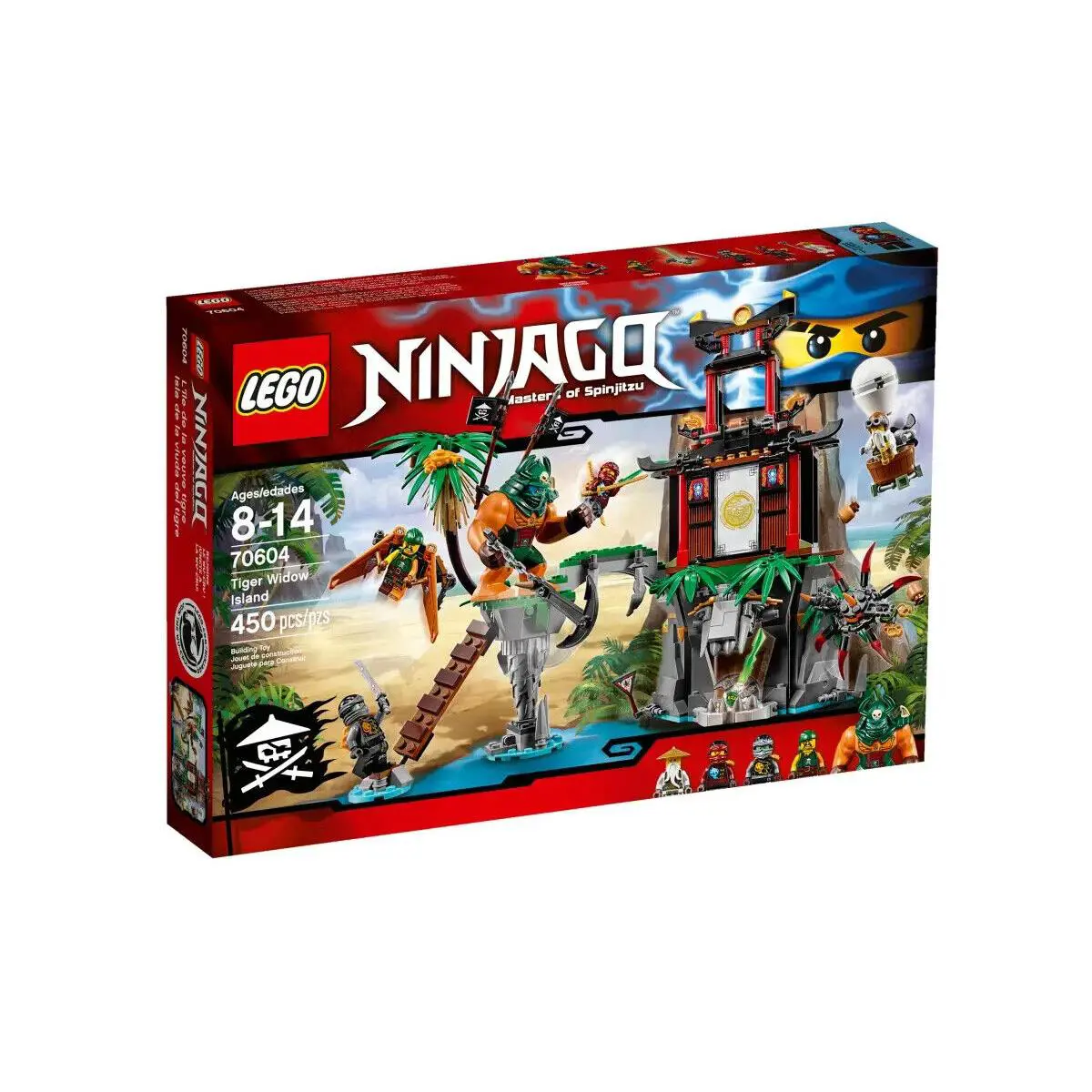 Lego Tiger Widow Island 70604 Ninjago Minifigure Building Set