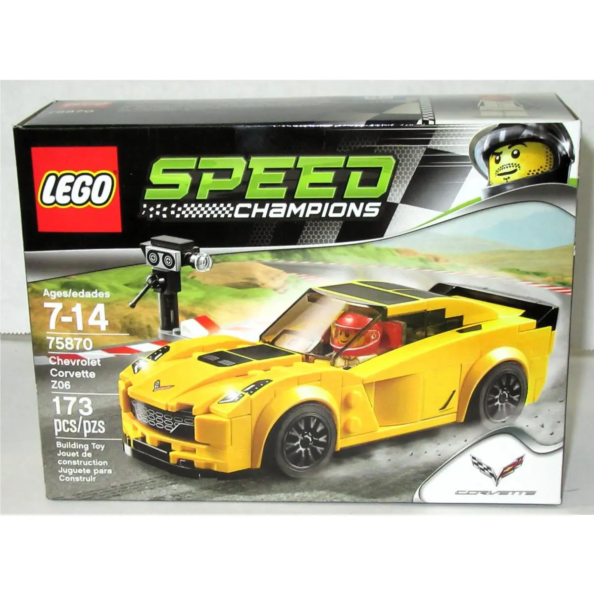 Lego Speed Champions 75870 Chevrolet Corvette Z06 Retired Nisb Sports Car