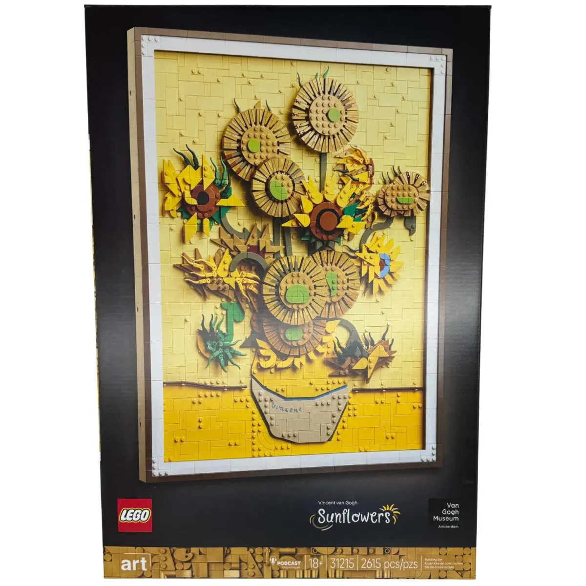 Lego Art Vincent Van Gogh – Sunflowers Building Kit 2615 Pieces For Ages 18+