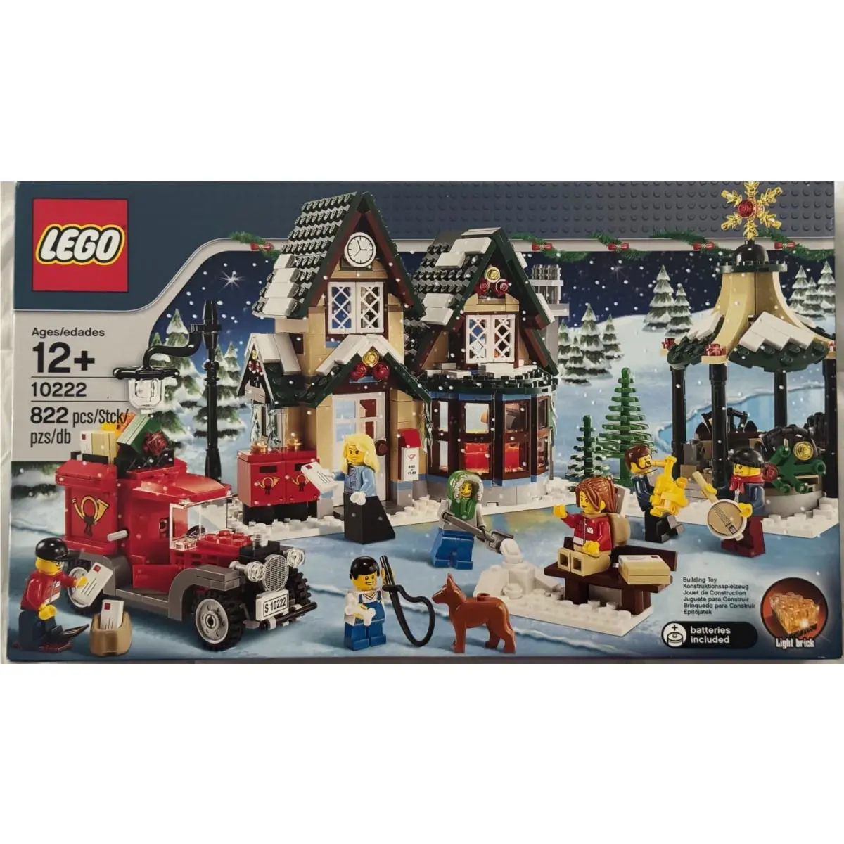 Lego 10222 Winter Village Post Office 822 Pcs 2011 W/figures