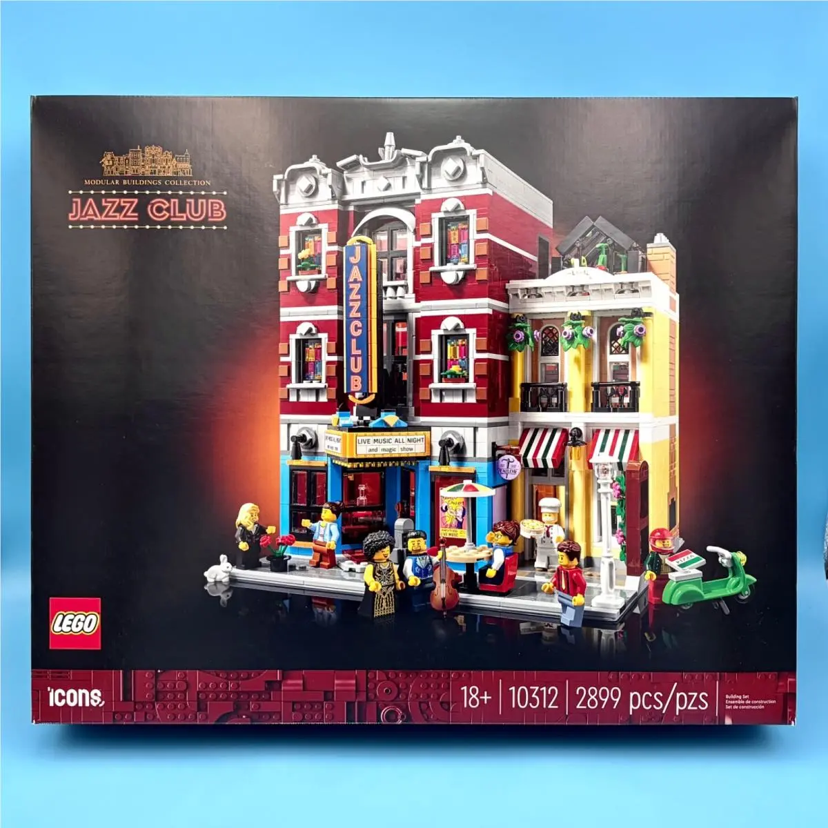 Lego Icons Jazz Club Pizzeria Shop Modular Buildings Collection 10312