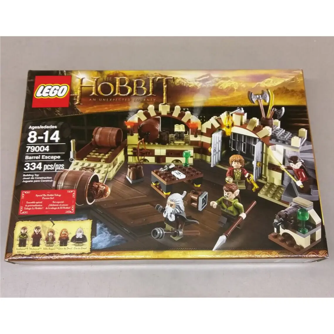 Lego The Hobbit 79004 Barrel Escape Bilbo Baggins Gloin Oin Dwarf Chief Ring